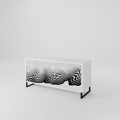 MONOCHROME MIRAGE Mobile TV Compatto a 2 Ante