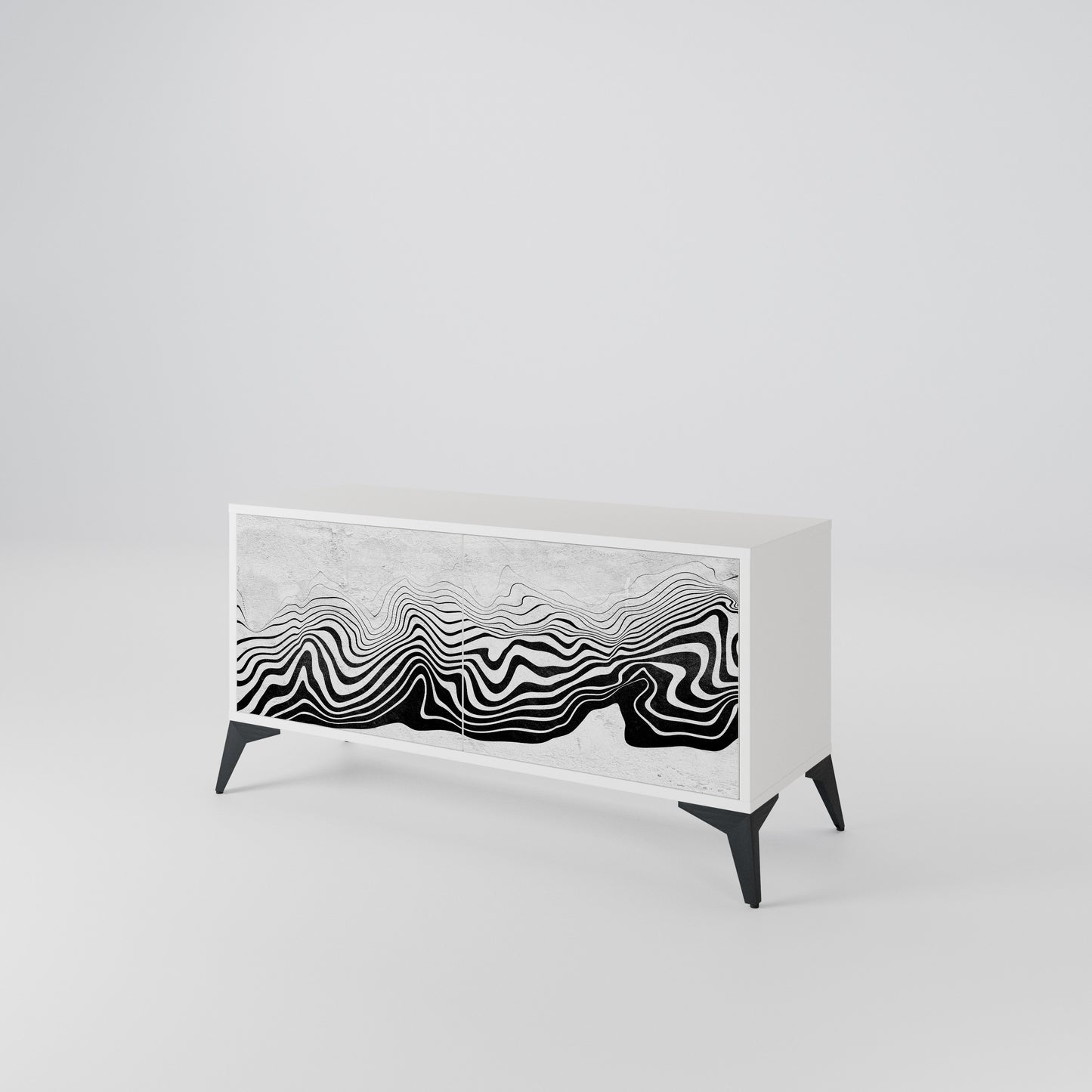 MONOCHROME MIRAGE Mobile TV Compatto a 2 Ante