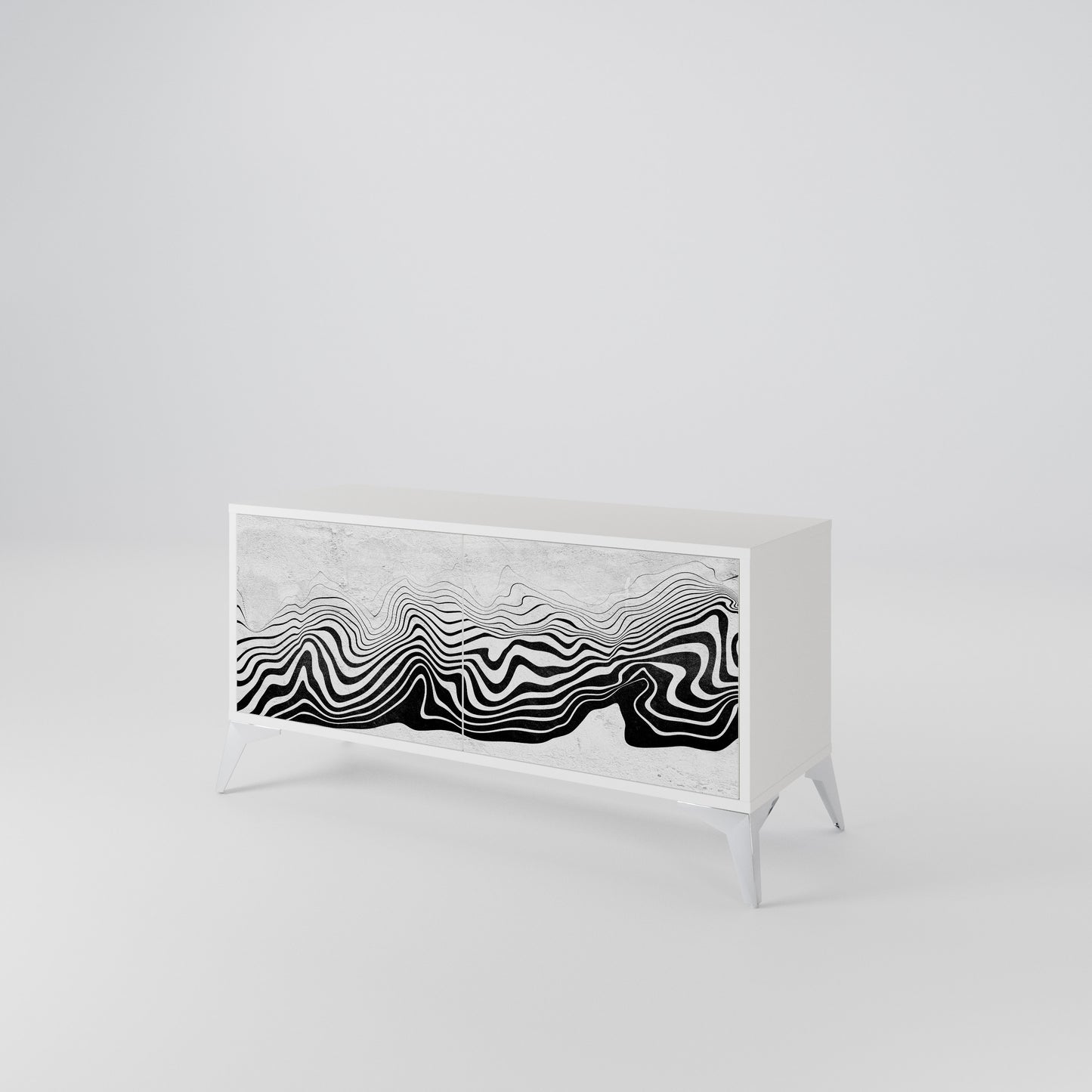MONOCHROME MIRAGE Mobile TV Compatto a 2 Ante