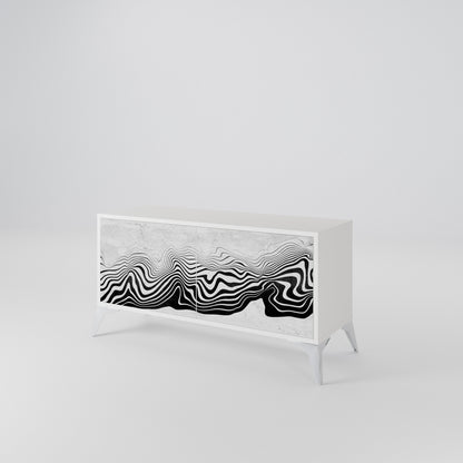 MONOCHROME MIRAGE Mobile TV Compatto a 2 Ante