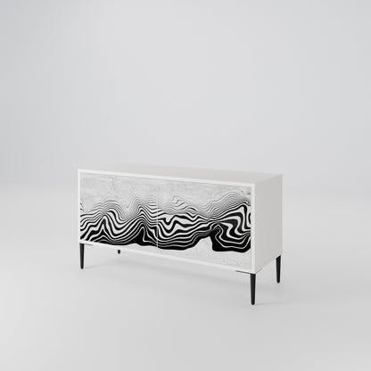 MONOCHROME MIRAGE Mobile TV Compatto a 2 Ante