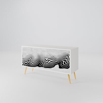 MONOCHROME MIRAGE Mobile TV Compatto a 2 Ante