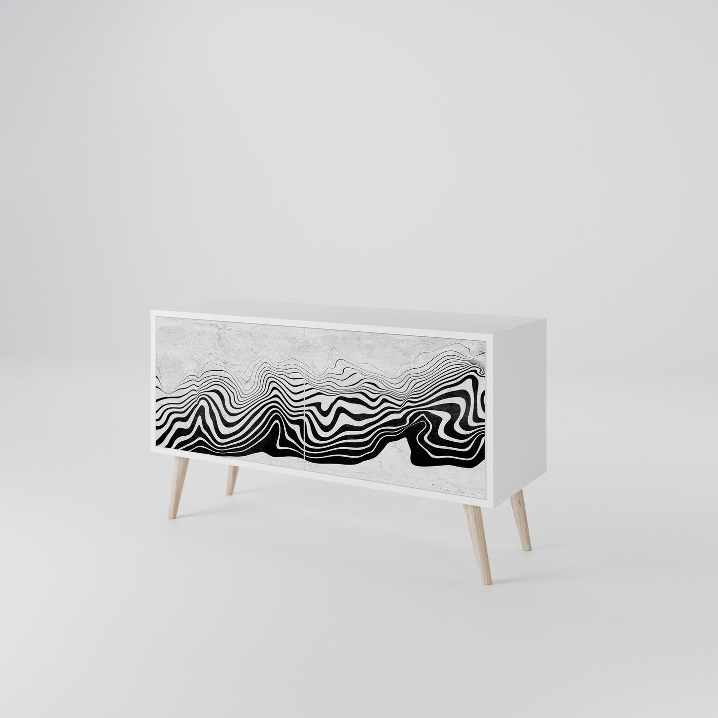 MONOCHROME MIRAGE Mobile TV Compatto a 2 Ante