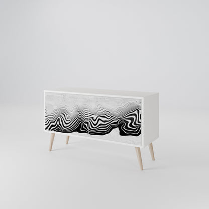 MONOCHROME MIRAGE Mobile TV Compatto a 2 Ante
