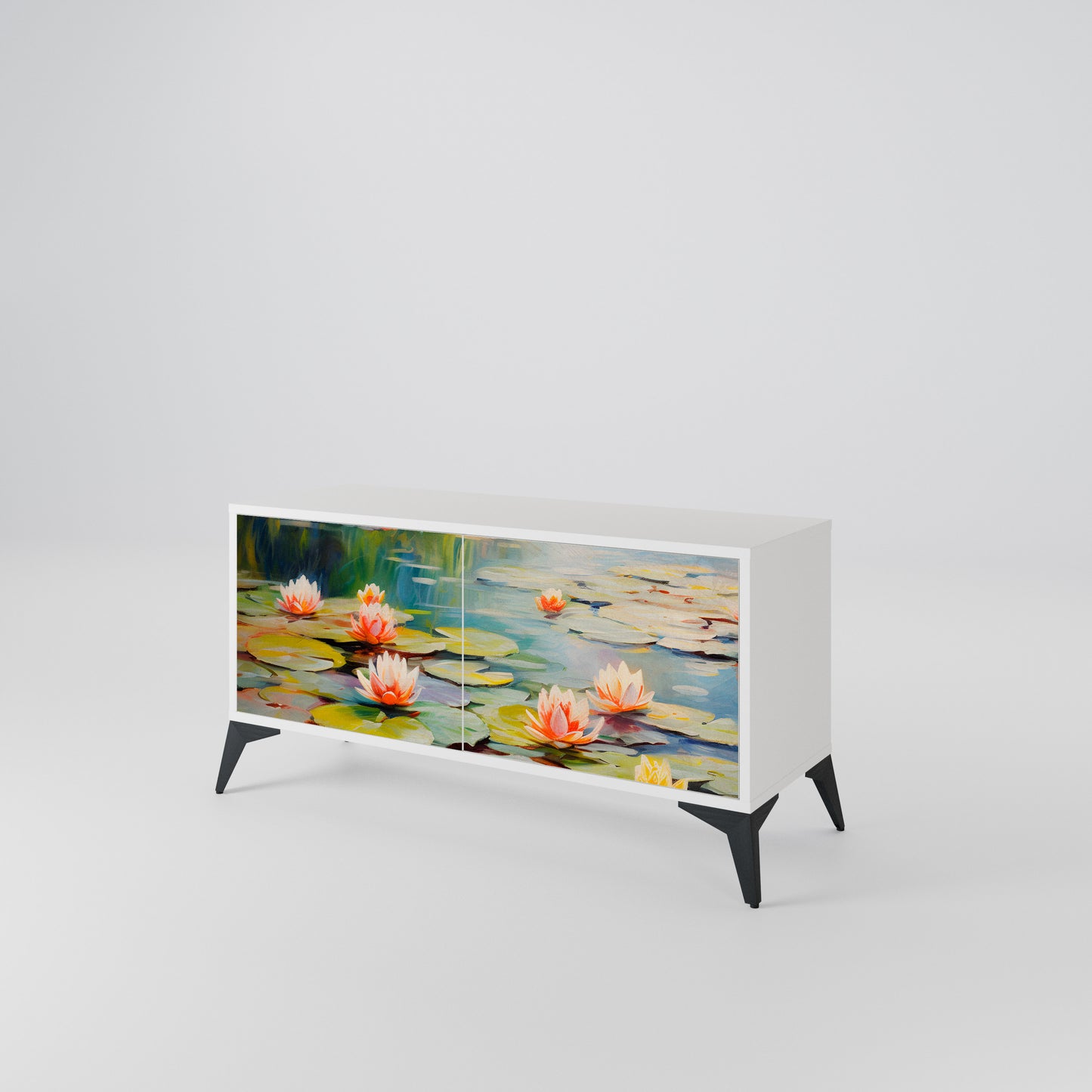 BLOOMING WATERS Mobile TV Compatto a 2 Ante
