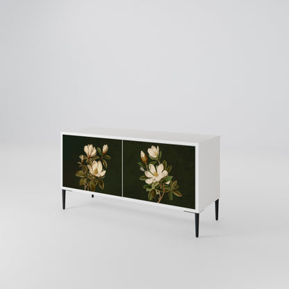 FLORAL NOIR Mobile TV Compatto a 2 Ante