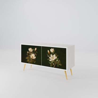 FLORAL NOIR Mobile TV Compatto a 2 Ante