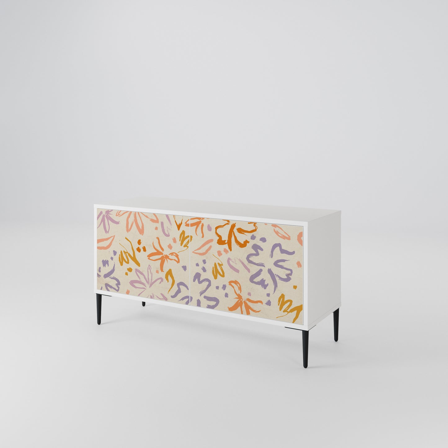 SPRING WHIMSY Compact 2-Door TV Cabinet
