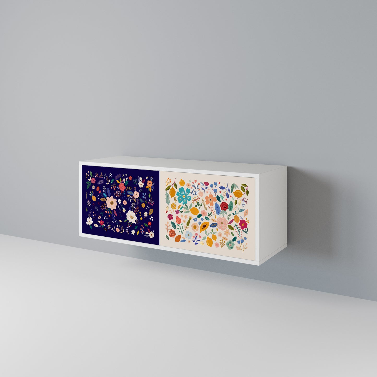 FLORAL COMBINATION Mobile TV Compatto a 2 Ante
