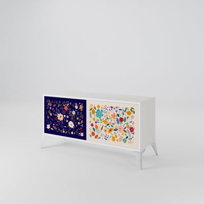 FLORAL COMBINATION Mobile TV Compatto a 2 Ante