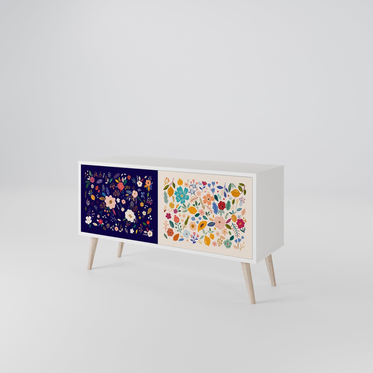 FLORAL COMBINATION Mobile TV Compatto a 2 Ante