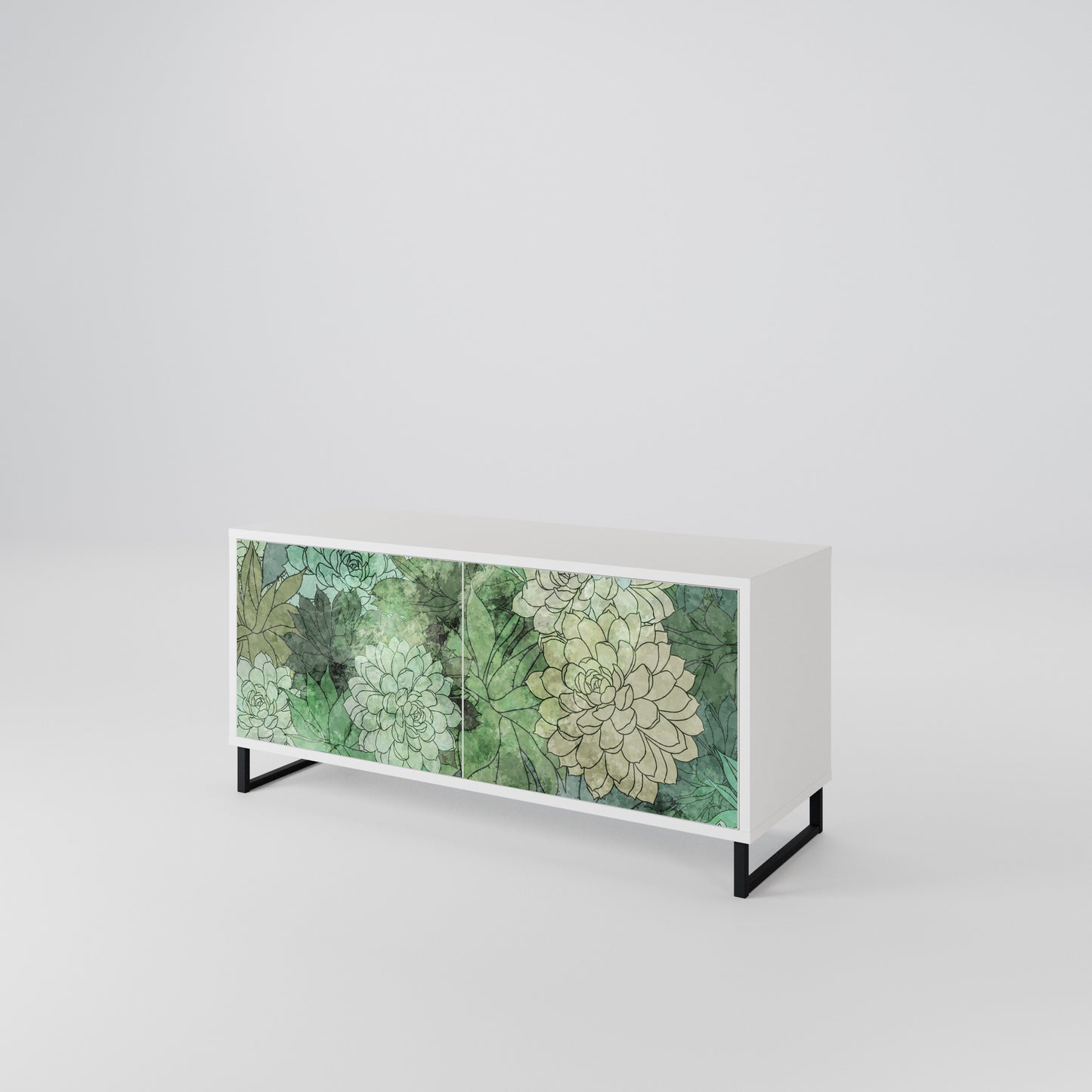 SUCCULENT CLUSTER Mobile TV Compatto a 2 Ante