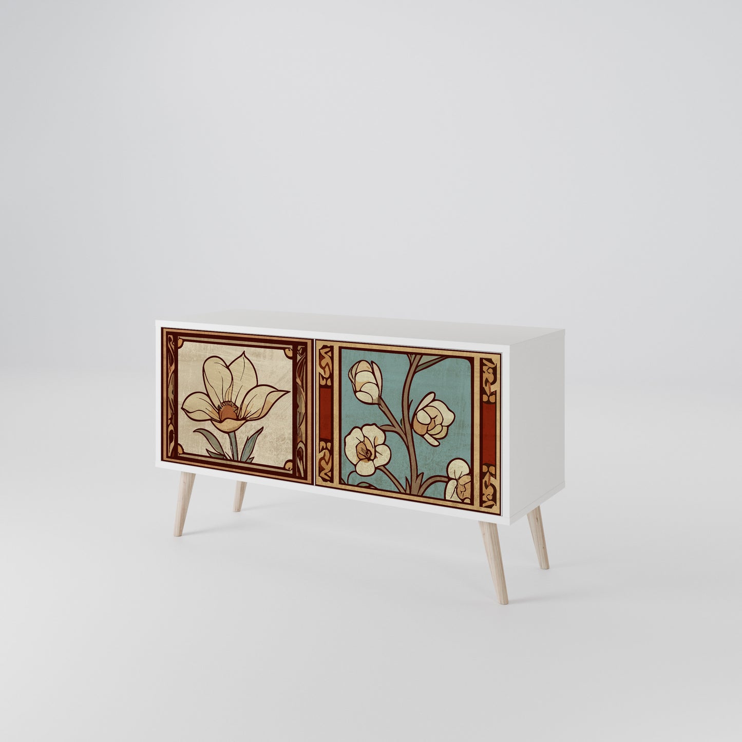 TIMELESS FLORA Mobile TV Compatto a 2 Ante