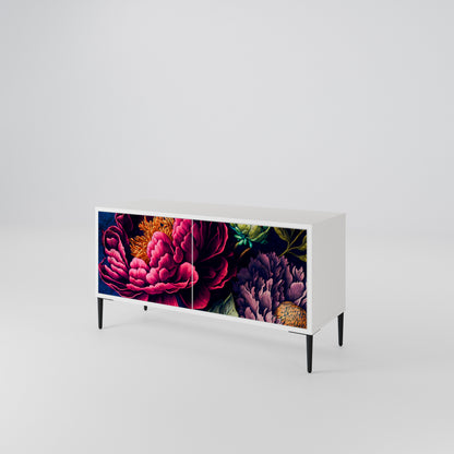 BLOOMING ELEGANCE Mobile TV Compatto a 2 Ante