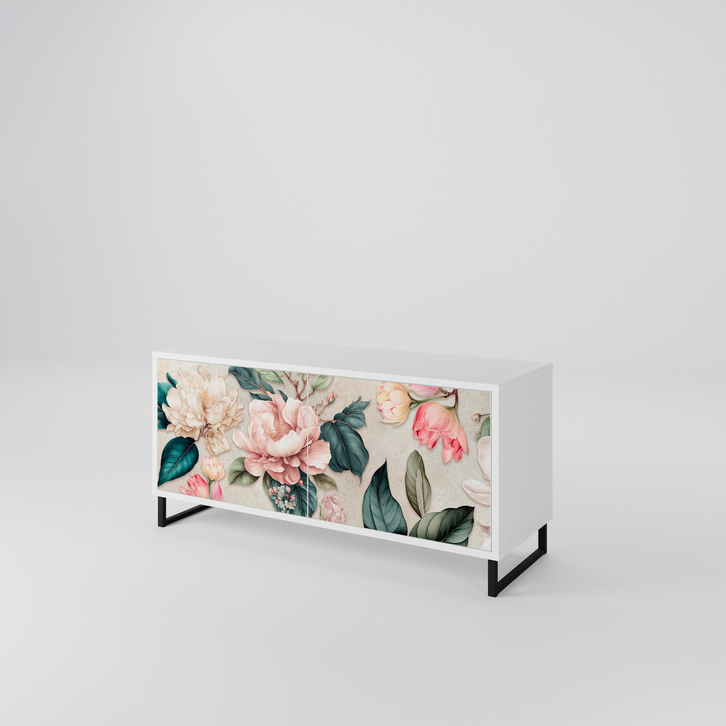 FLORAL GRACE Mobile TV Compatto a 2 Ante