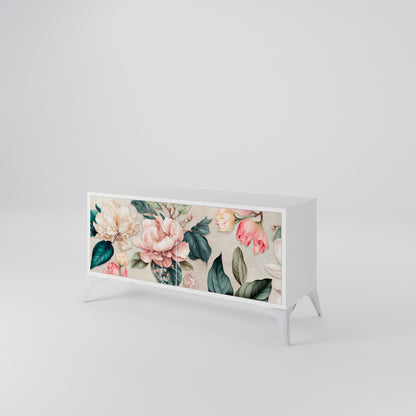 FLORAL GRACE Mobile TV Compatto a 2 Ante