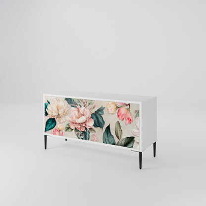FLORAL GRACE Mobile TV Compatto a 2 Ante