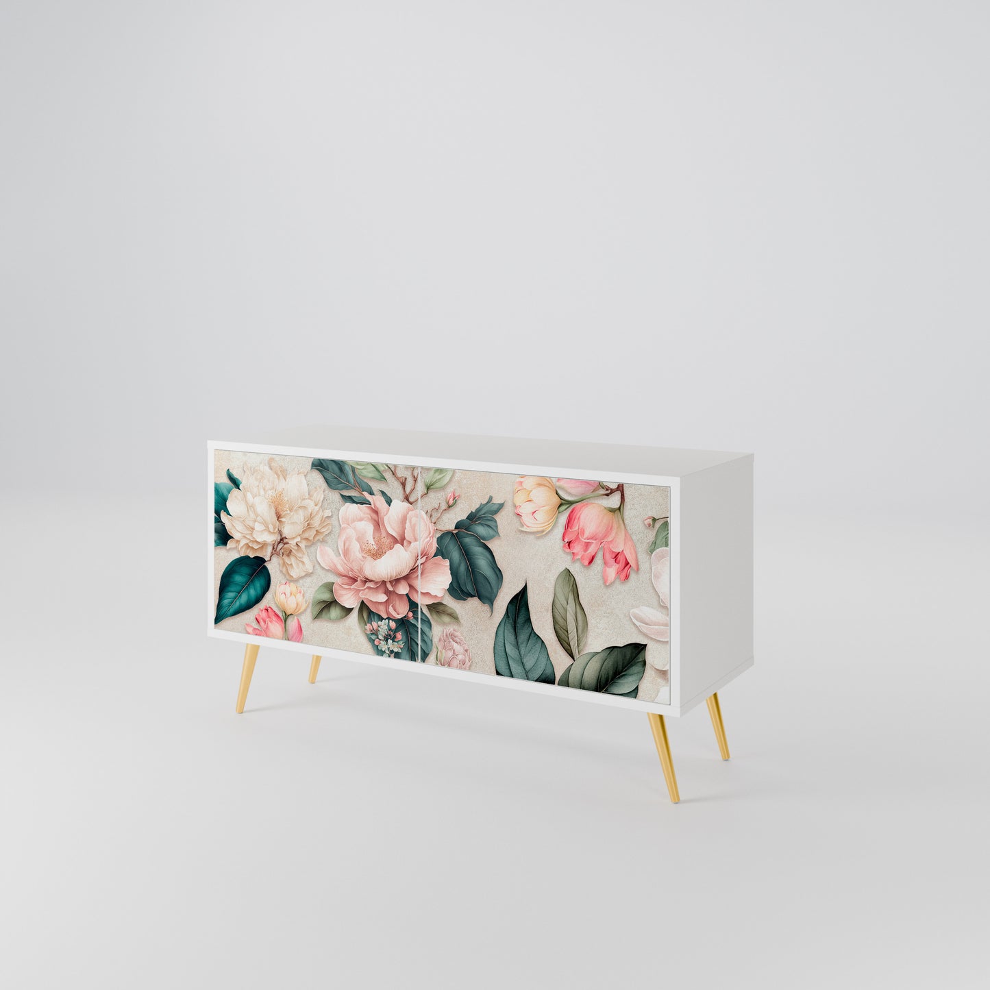 FLORAL GRACE Mobile TV Compatto a 2 Ante