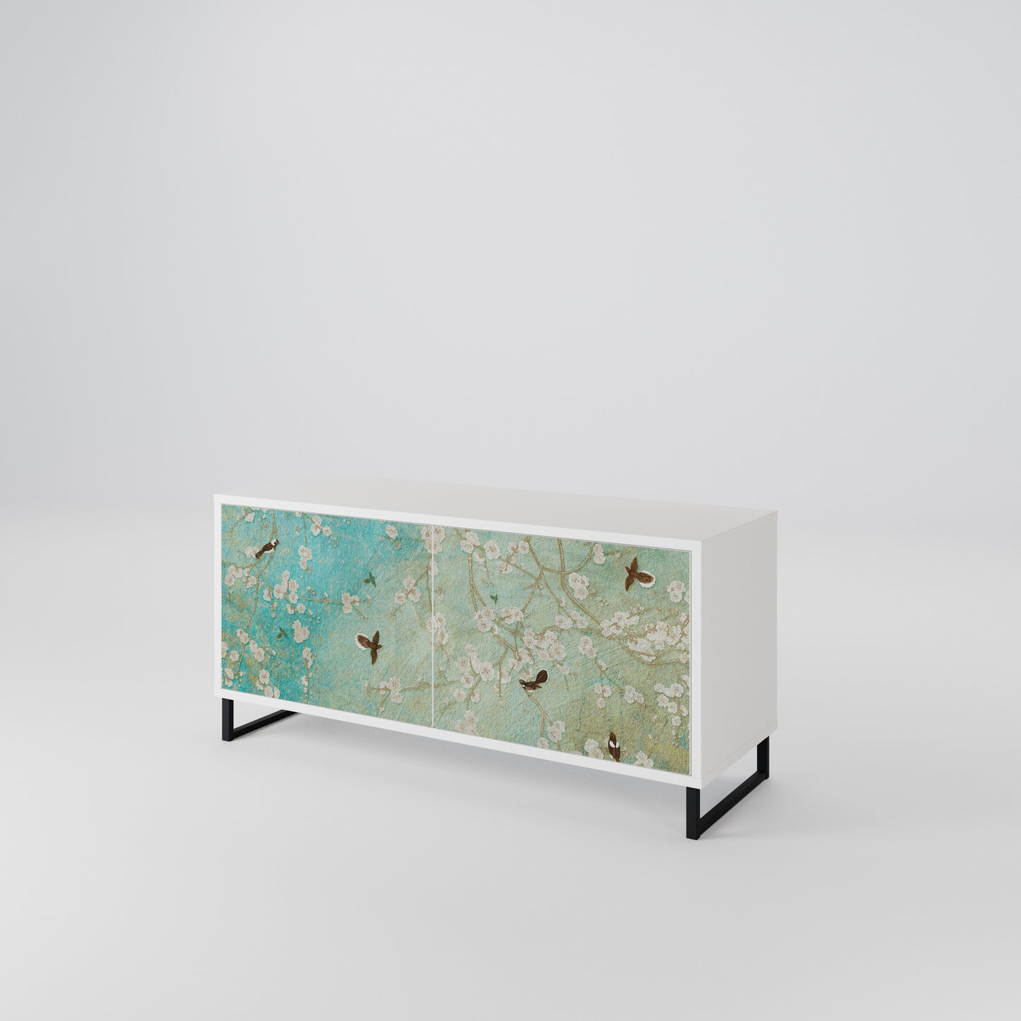 BLOOMING CHARM Mobile TV Compatto a 2 Ante