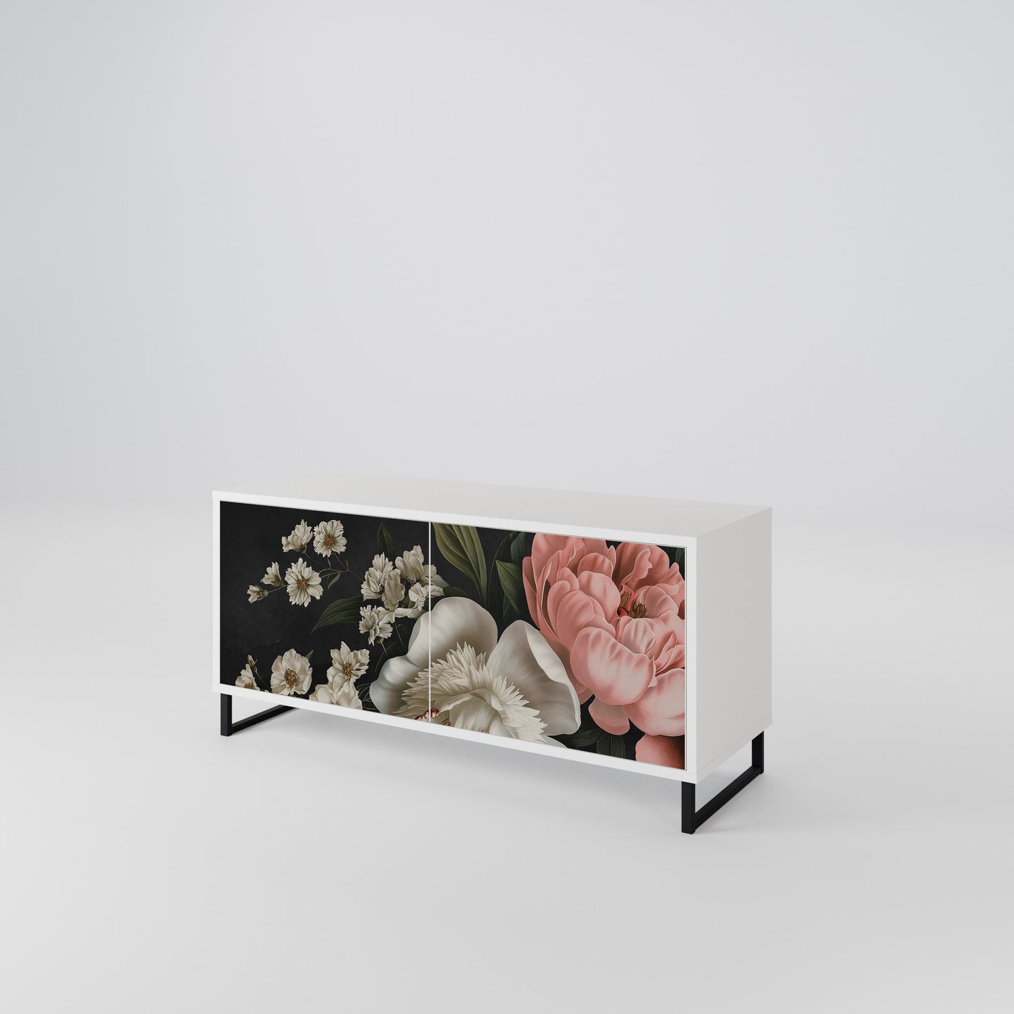 LUSH ELEGANCE Mobile TV Compatto a 2 Ante