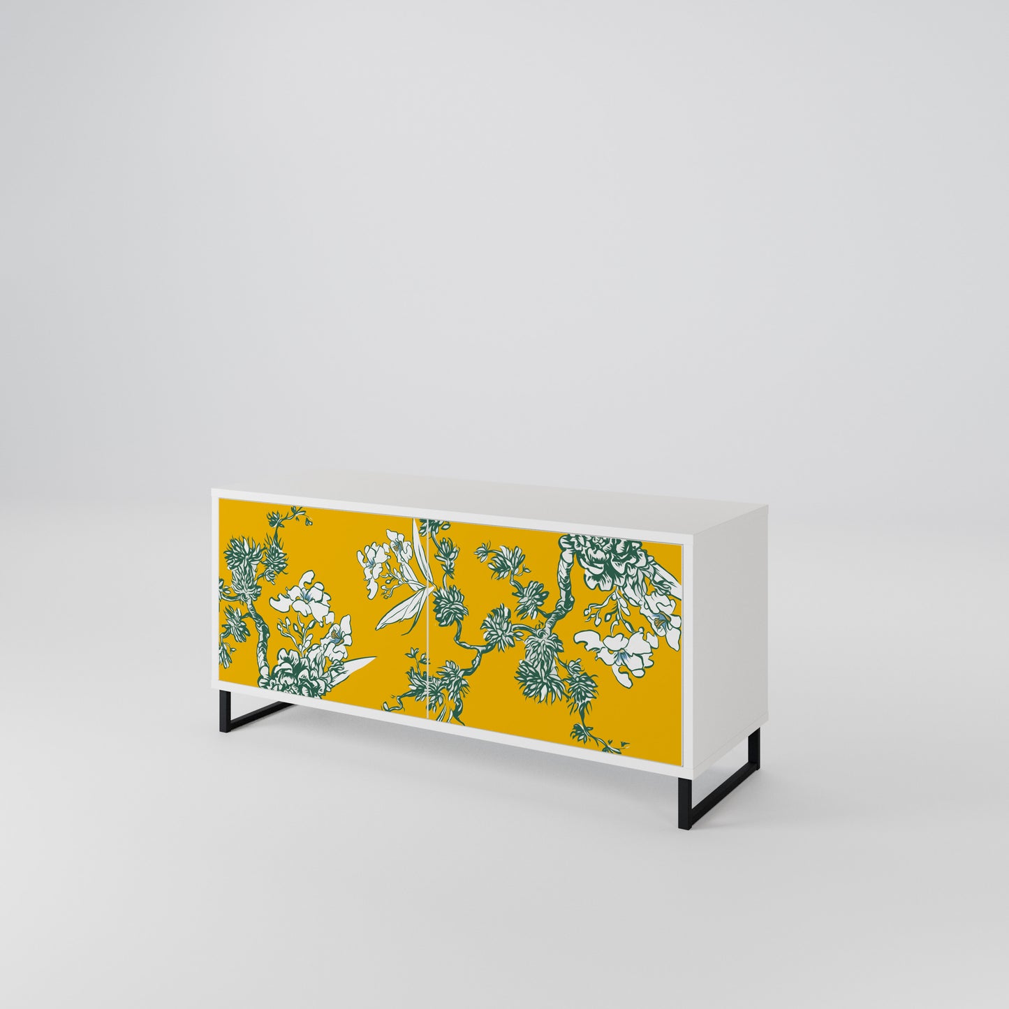 YELLOW CHINOISERIE Mobile TV Compatto a 2 Ante