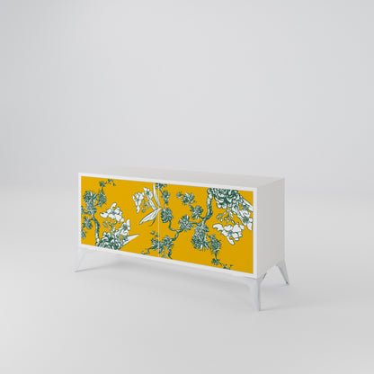 YELLOW CHINOISERIE Mobile TV Compatto a 2 Ante