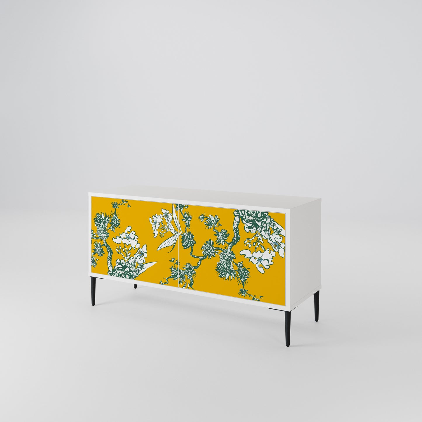 YELLOW CHINOISERIE Mobile TV Compatto a 2 Ante