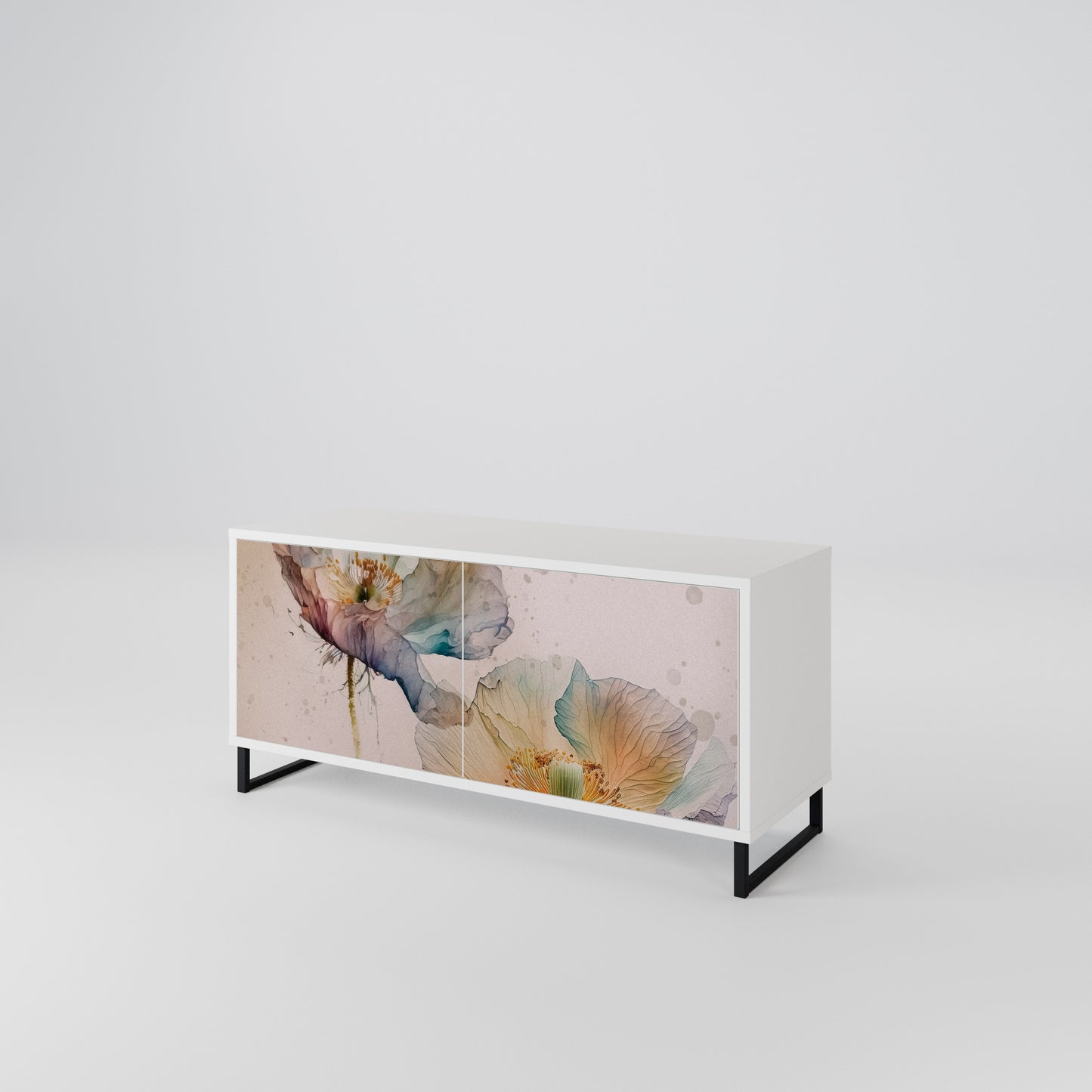 SOFTEN POPPY Mobile TV Compatto a 2 Ante