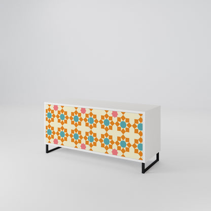 FLORAL DECOR Mobile TV Compatto a 2 Ante