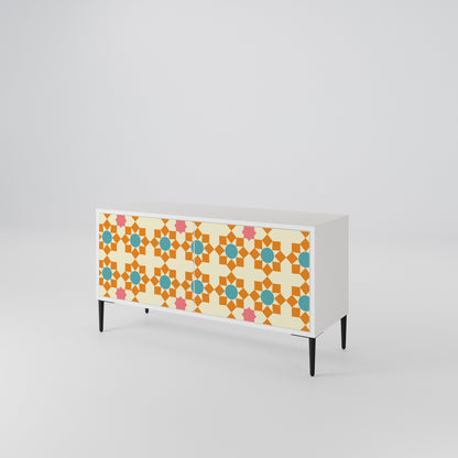 FLORAL DECOR Mobile TV Compatto a 2 Ante