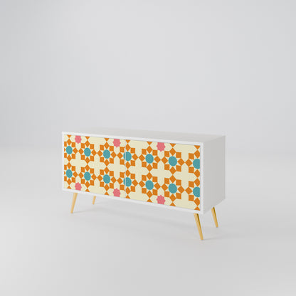 FLORAL DECOR Mobile TV Compatto a 2 Ante