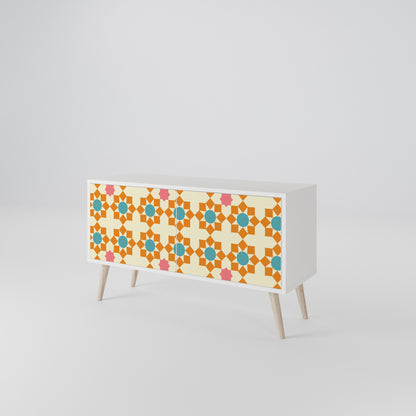 FLORAL DECOR Mobile TV Compatto a 2 Ante