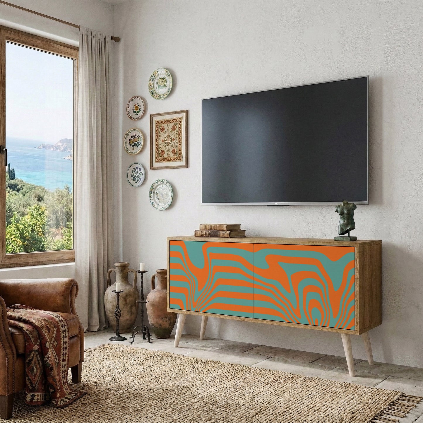 LINE COLLAPSE Mobile TV Compatto a 2 Ante