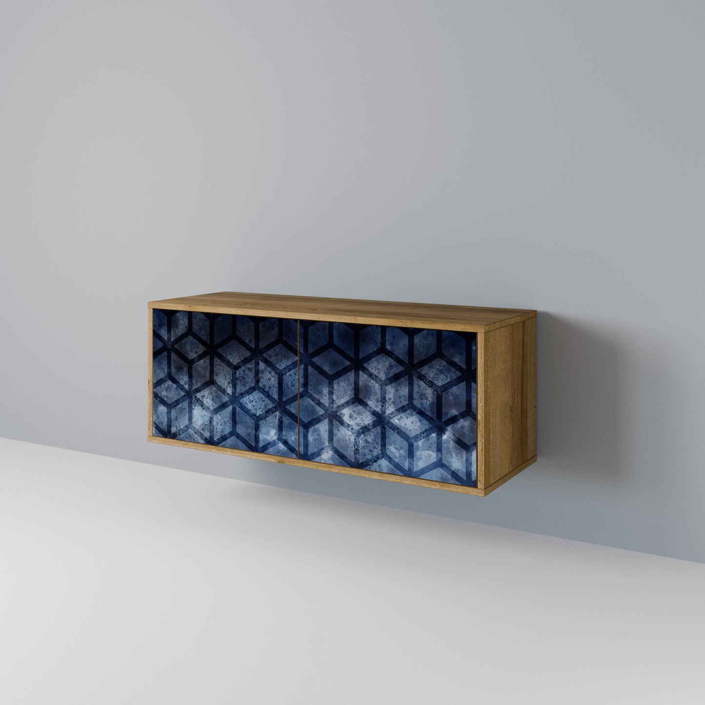 CUBIC MIST Compact 2-Door TV Cabinet