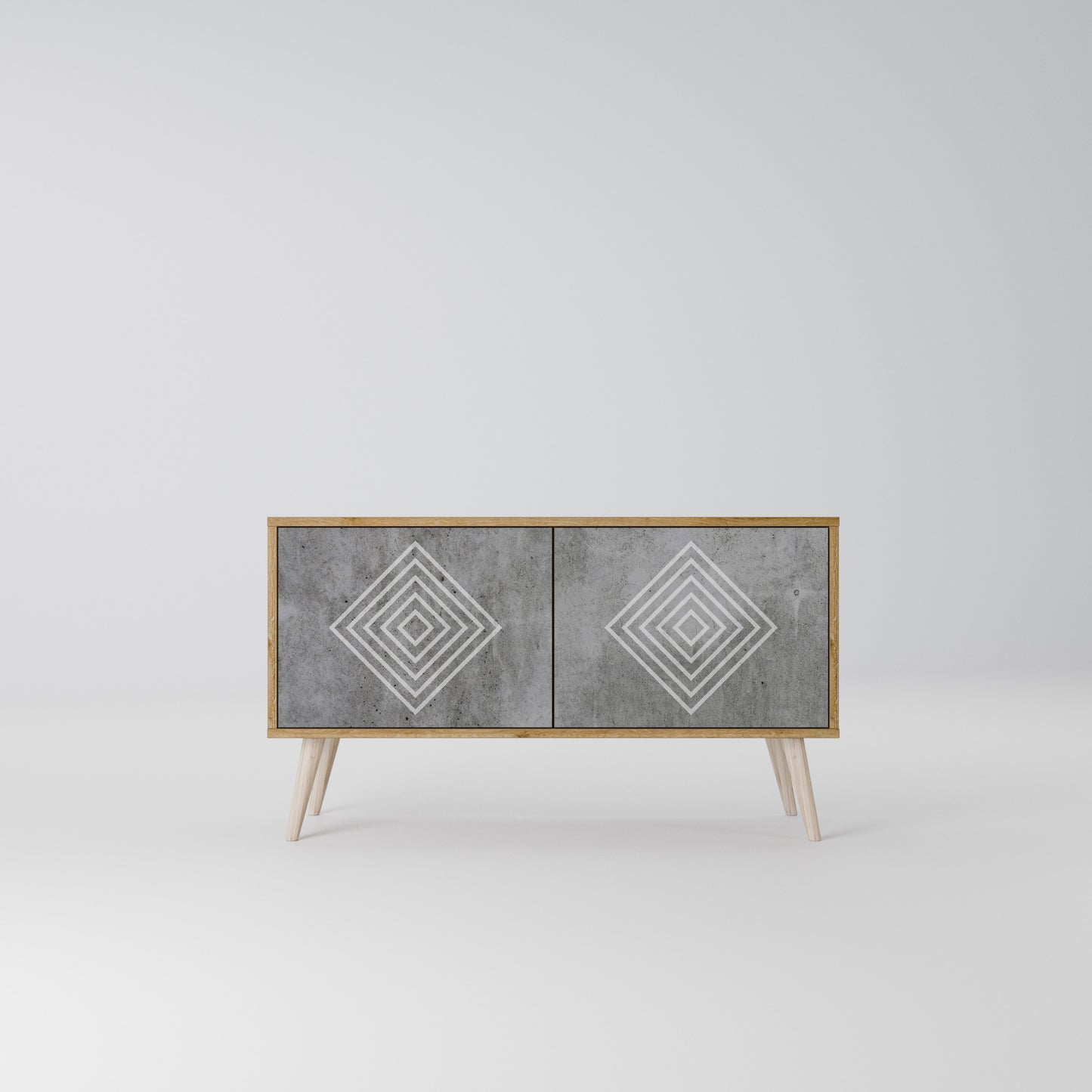 POLYGONAL ARTISTRY Mobile TV Compatto a 2 Ante