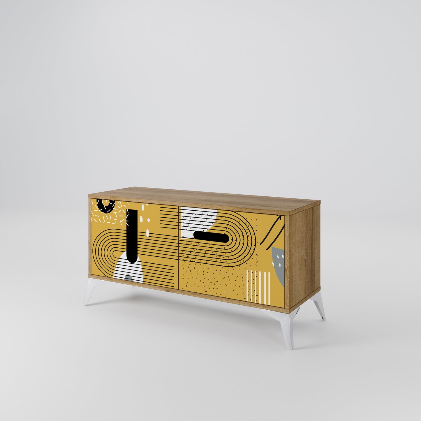 SHAPESHIFT SYMPHONY Compact 2-Door TV Cabinet