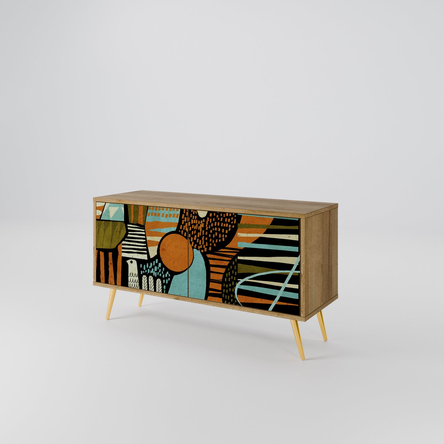 GEODE GLIMMER Compact 2-Door TV Cabinet