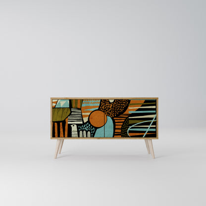 GEODE GLIMMER Compact 2-Door TV Cabinet