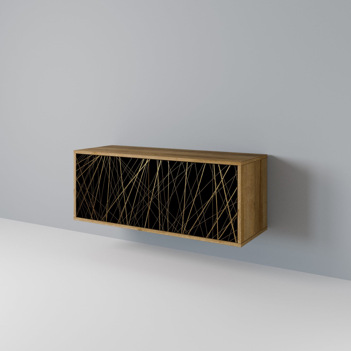 BRIGHT MESH Compact 2-Door TV Cabinet