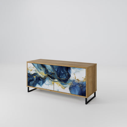 INKY MARBLE Mobile TV Compatto a 2 Ante