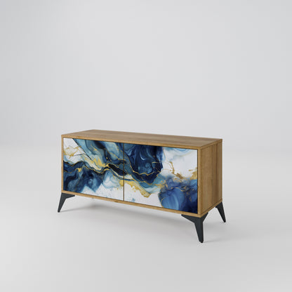 INKY MARBLE Mobile TV Compatto a 2 Ante