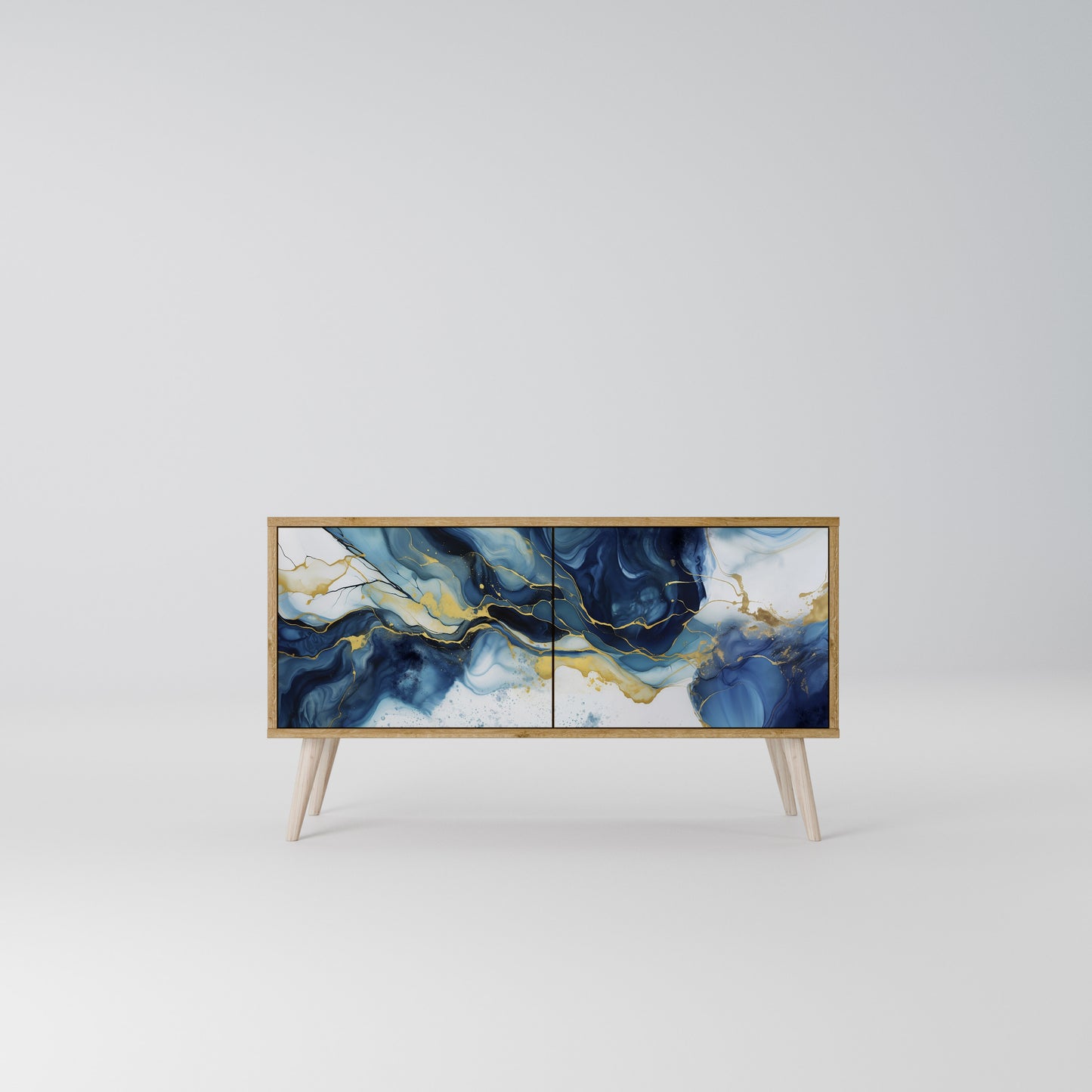 INKY MARBLE Mobile TV Compatto a 2 Ante
