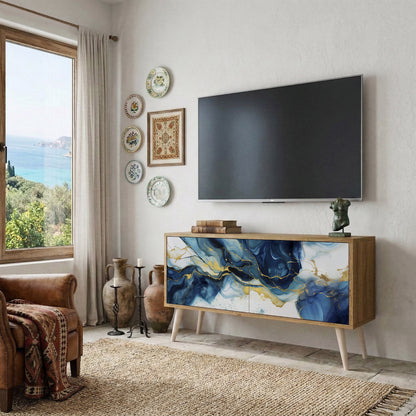 INKY MARBLE Mobile TV Compatto a 2 Ante