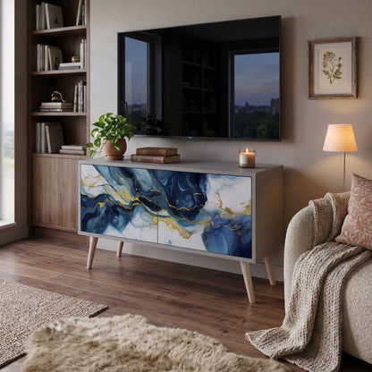 INKY MARBLE Mobile TV Compatto a 2 Ante