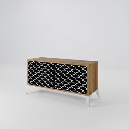 TESSELATED BLACKNESS Mobile TV Compatto a 2 Ante