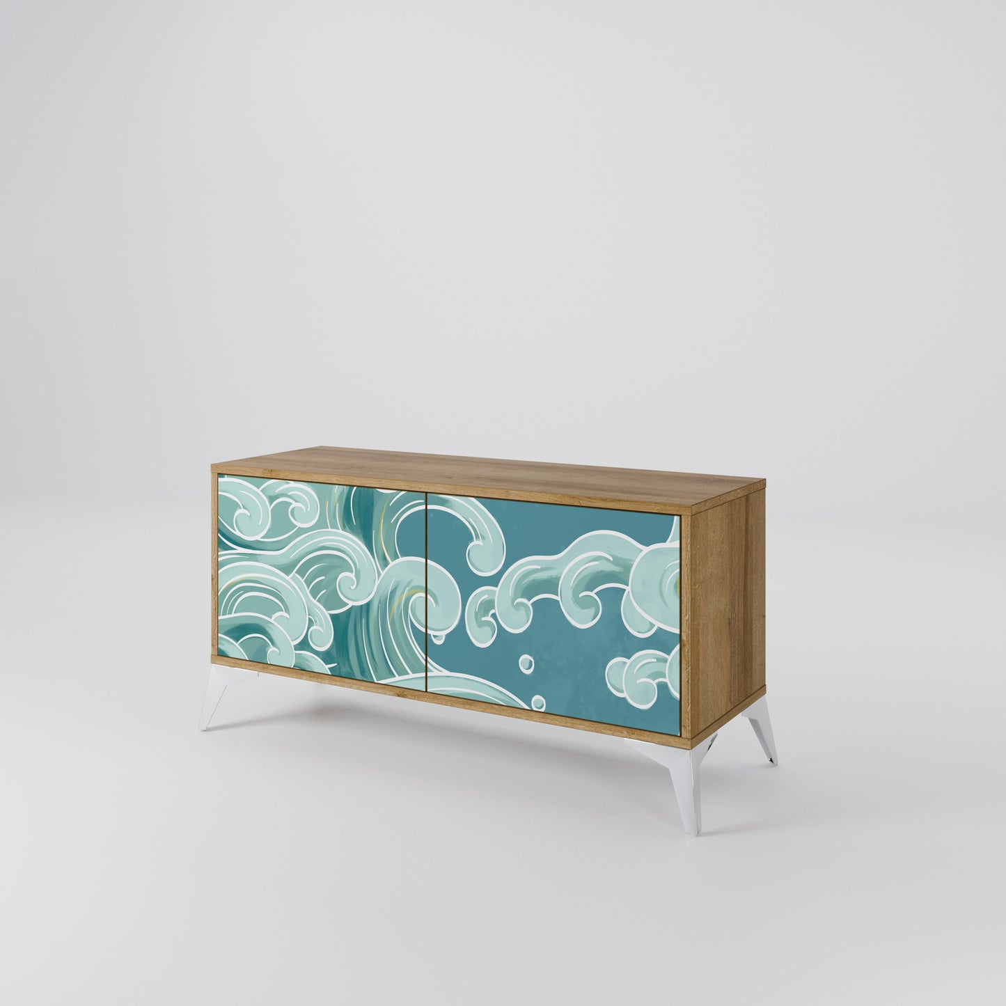 ASIAN SWAY Compact 2-Door TV Cabinet