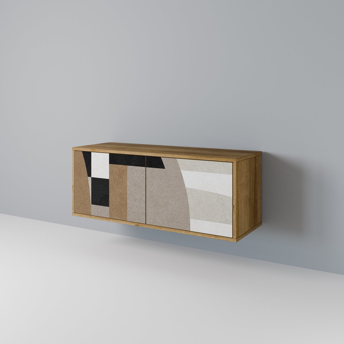 DELICATE MEMENTO Compact 2-Door TV Cabinet