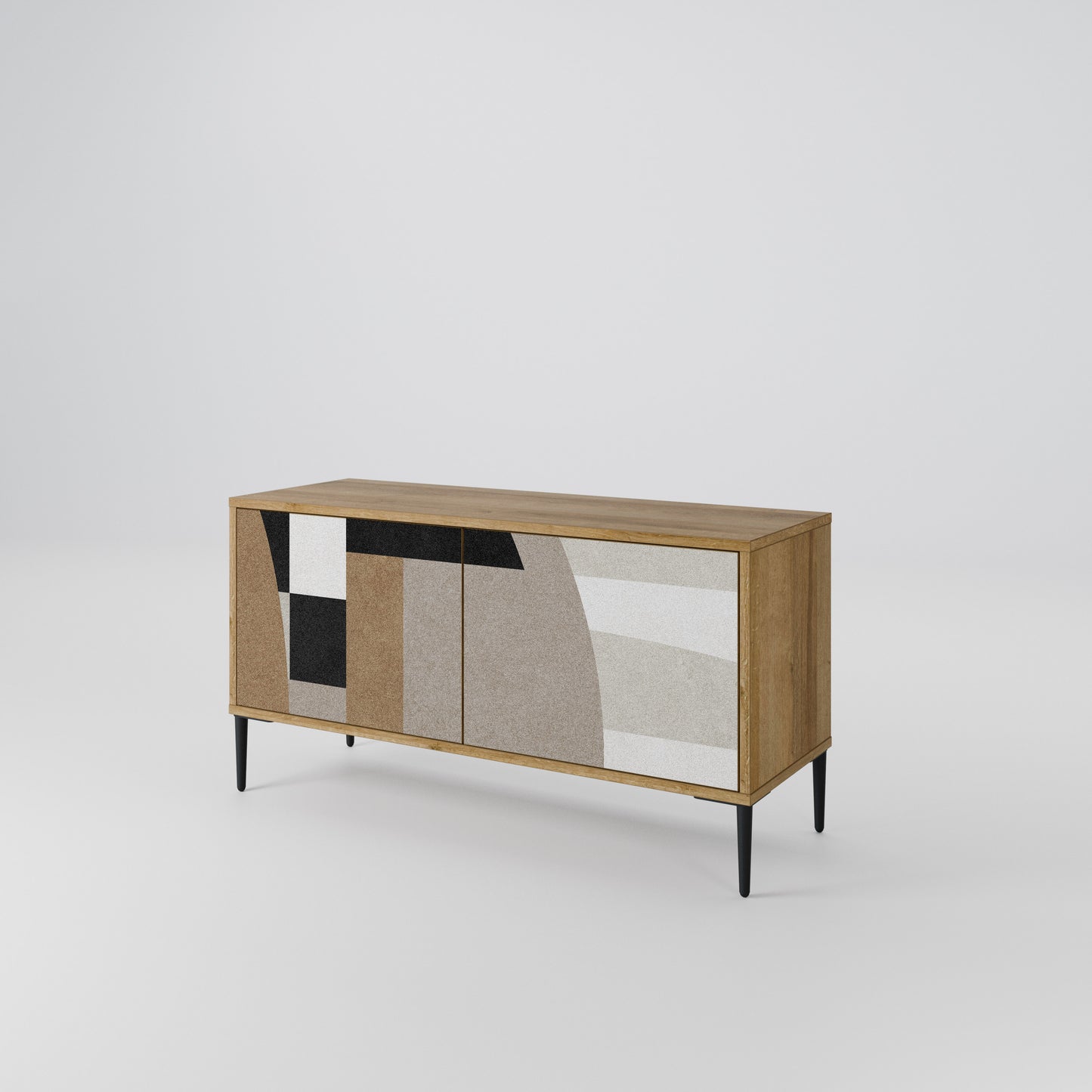 DELICATE MEMENTO Compact 2-Door TV Cabinet