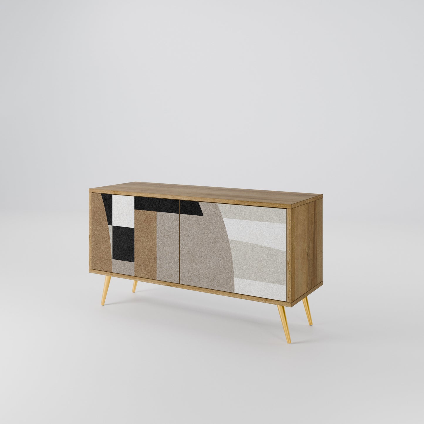 DELICATE MEMENTO Compact 2-Door TV Cabinet