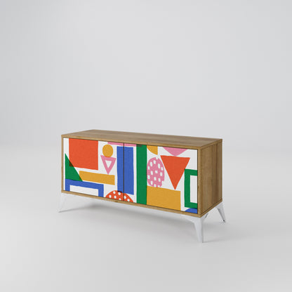 GEOMETRIC GLIMMER Mobile TV Compatto a 2 Ante